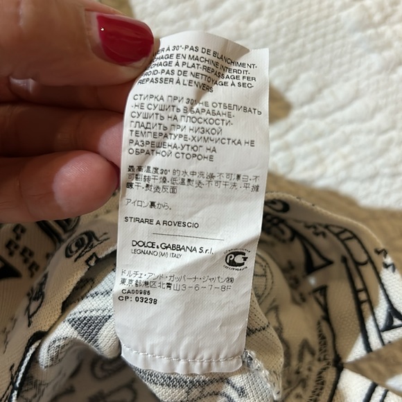 Dolce & Gabbana Men’s Polo Trumpet design  size IT 48/US S/M - Picture 8 of 13